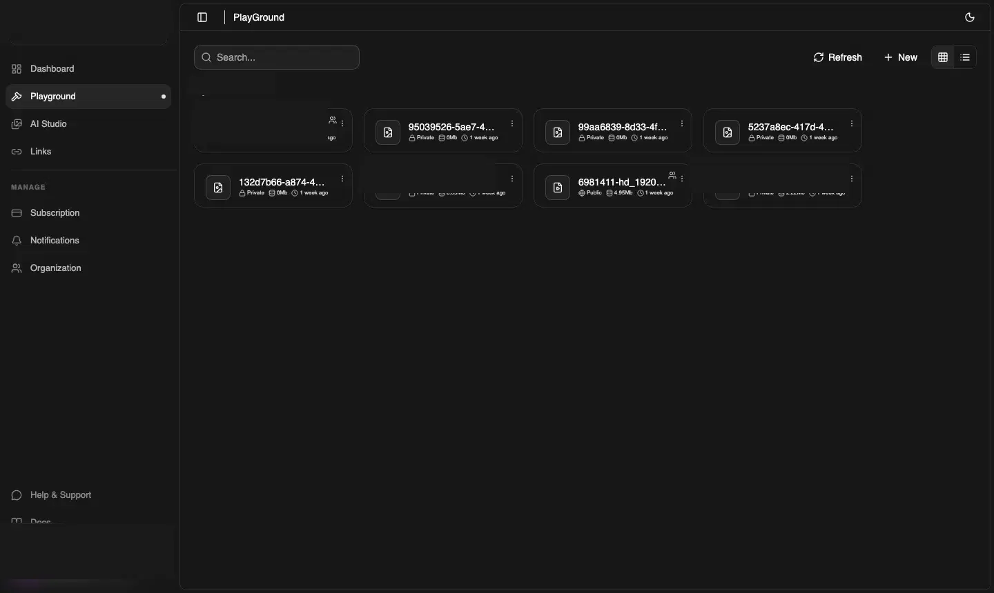 CDNZero Playground file manager